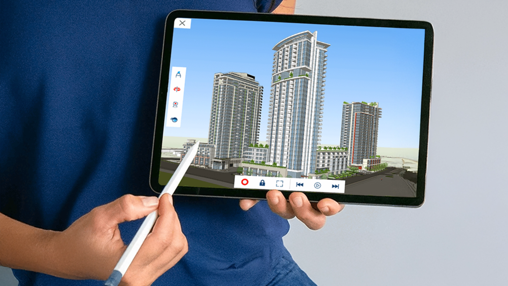 SketchUp-3D modeling communication on tablet