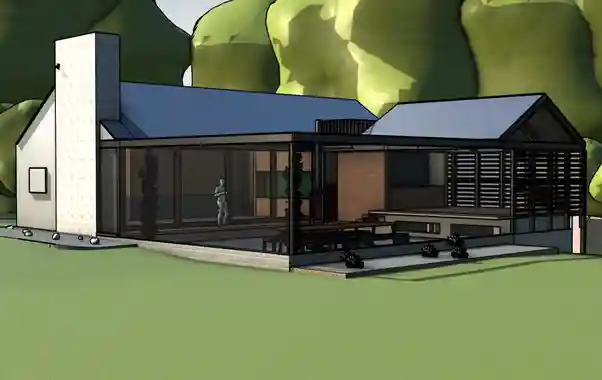 Sketchup model showing photoreal materials